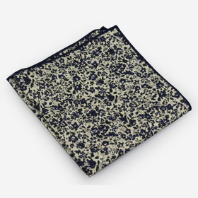 Mustavalkoinen Kukka taskuliina