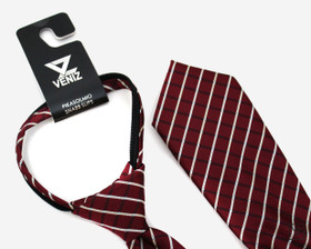 VENIZ 70mm Tummanpunainen Ruudullinen pikasolmio