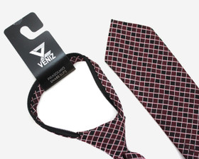 VENIZ 70mm Tummanpunainen ruudullinen pikasolmio