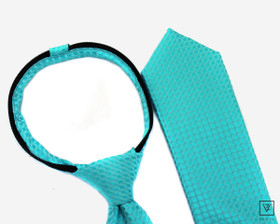 VENIZ 70mm Turkoosi kuviotu pikasolmio