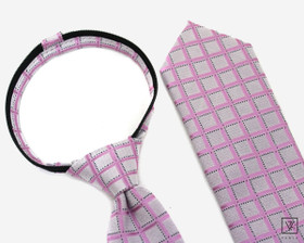 VENIZ 70mm Vaaleanpunainen ruudullinen pikasolmio