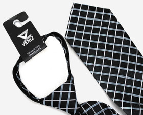 VENIZ 90mm Harmaa/sini ruudullinen pikasolmio