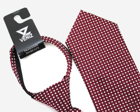 VENIZ 90mm Tummanpunainen ristikkokuosi pikasolmio