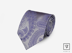VENIZ 90mm Lila paisleykuvioitu solmio