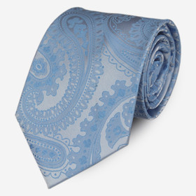 VENIZ 90mm Sininen paisleykuvioitu solmio