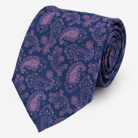 VENIZ 90mm purple kashmir kuvioitu solmio