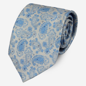 VENIZ 90mm valkoinen kashmir kuvioitu solmio