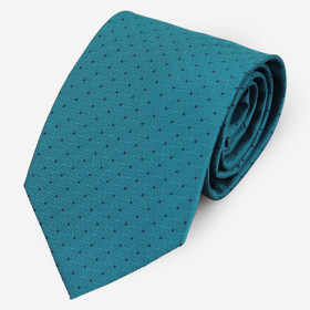 VENIZ 90mm sinivihreä pilkullinen solmio