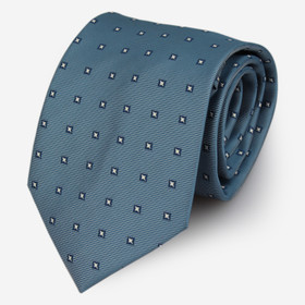 VENIZ 90mm siniharmaa pilkullinen solmio