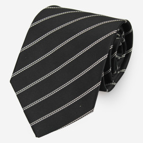 VENIZ 90mm musta raidallinen solmio