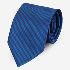 Sininen punospilkullinen solmio 90mm