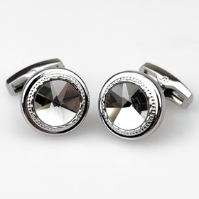 VENIZ Hopeat Pyäreät kalvosinnapit Kkirkkaalla kivellä