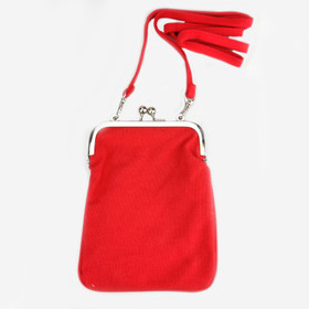 Kangaslaukku -Punainen