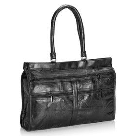 naisten nahkalaukku -musta