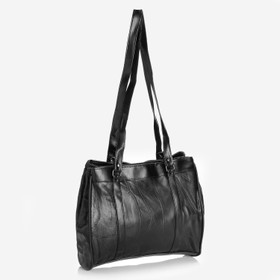 naisten nahkalaukku -musta