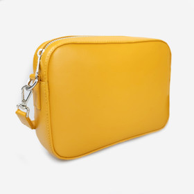 Nahka Laukku -Keltainen