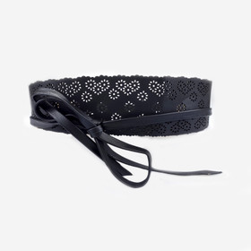 Obi-kietaisuvyö 80mm -Musta