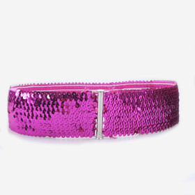 Patellavyö 70mm paljeteilla -Fuksia