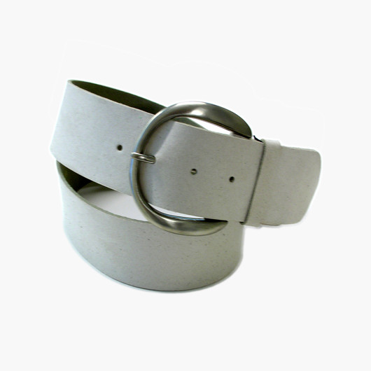 Mokkapintainen nahkavyö 60mm -Valkoinen