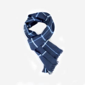 Ruudullinen kaulahuivi -Sininen