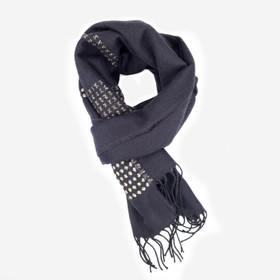 Kaulahuivi -Musta-Kulta