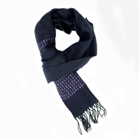 Kaulahuivi -Musta-lila