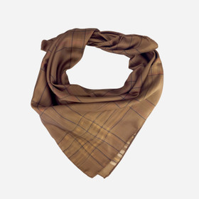 Neliö huivi -Ruskea