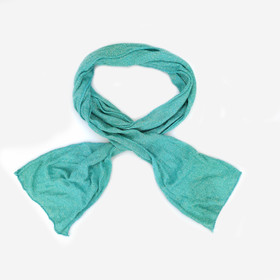 Kimaltava neuletrikoo huivi -Turkoosi