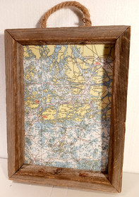 Merikartta tarjotin A4 Naantali-Korppoo