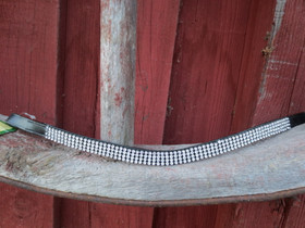 UUSI musta Horse Comfortin 'timantti'-otsapanta, 37 cm