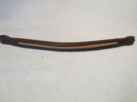 Ruskea otsapanta kultaisella koristeella 39 cm