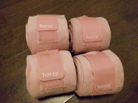 Horzen fleecepintelit, vaaleanpunaiset 4 kpl