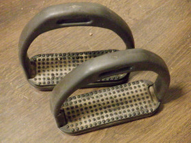 Harmaat komposiitti jalustimet, 12 cm