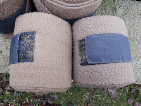 Ruskeat fleecepintelit 4 kpl tarroilla