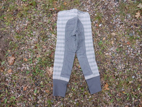 Harmaaruudulliset kokopaikkaiset ratsastushousut 152 cm