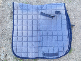 Sininen koulusatulahuopa, neliön mallinen, kulahtanut FULL