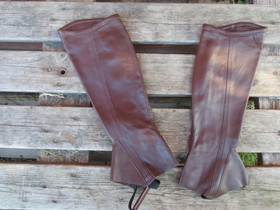 UUDET tummanruskeat minichapsit nahkaa, XS kokoiset