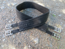 Musta Aerbornin nyloninen satulavyö 125 cm