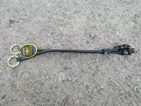 UUDET gag-kuolaimen poskihihnat, mustat kultaisilla soljilla, FULL