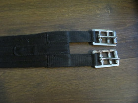 Musta kankainen satulavyö 120 cm