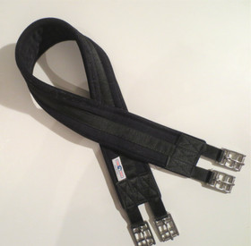 FinnTack musta kankainen satulavyö 110 cm