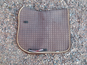 Equiline tummanruskea koulusatulahuopa ja 4 kpl pinteleitä FULL