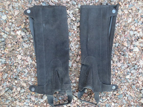 Lähes uudenveroiset mustat minichapsit aikuisten XS