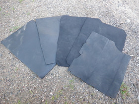 Mustat neopreeniset pintelinaluset 5 kpl, hieman eri kokoja