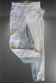 Beigeraidalliset kokopaikkaiset ratsastushousut 38