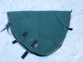 Vihreä Bucas kaulakappale fleecevuorella ulkoloimeen 155 cm