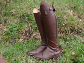 Horsehead/CRW ruskeat nahkasaappaat vetoketjuilla 39