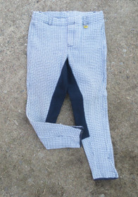 Siniruudulliset lasten kokopaikkaiset ratsastushousut, ks. mitat