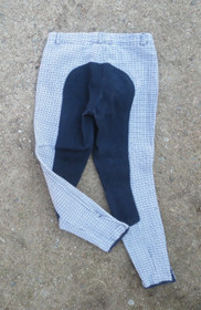 Siniruudulliset lasten kokopaikkaiset ratsastushousut, ks. mitat