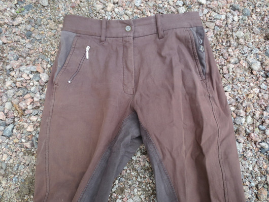 Pessoa tummanruskeat kokopaikkaiset ratsastushousut 36